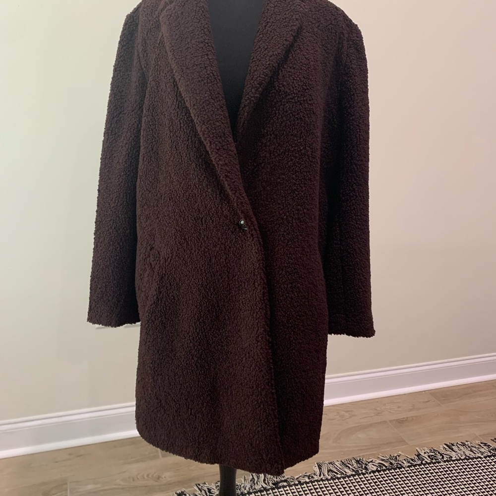 Ann Taylor Purple Teddy Jacket Cozy Chic Style